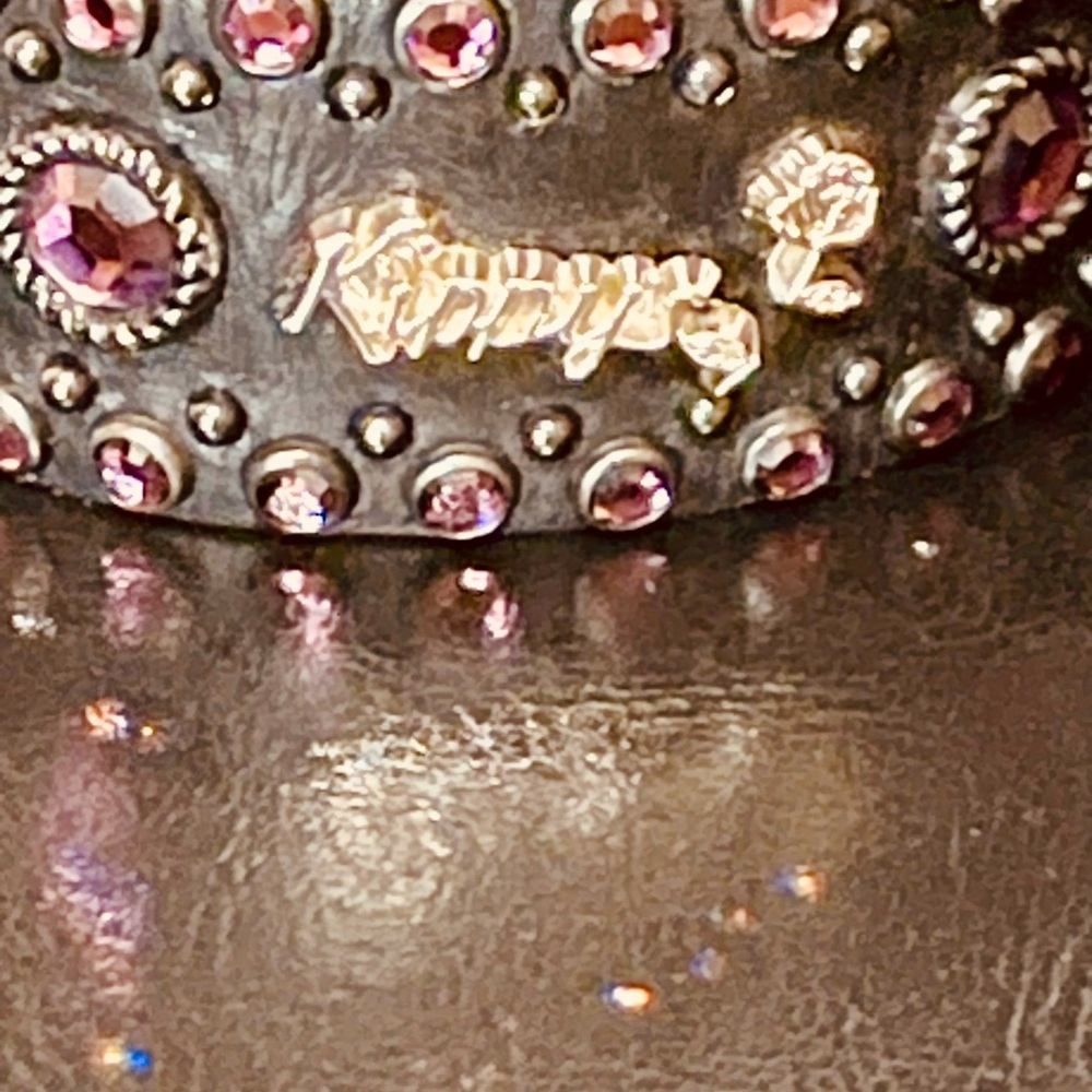 KIPPY'S Pink & Purple Western Embellished Belt - Picture 3 of 3